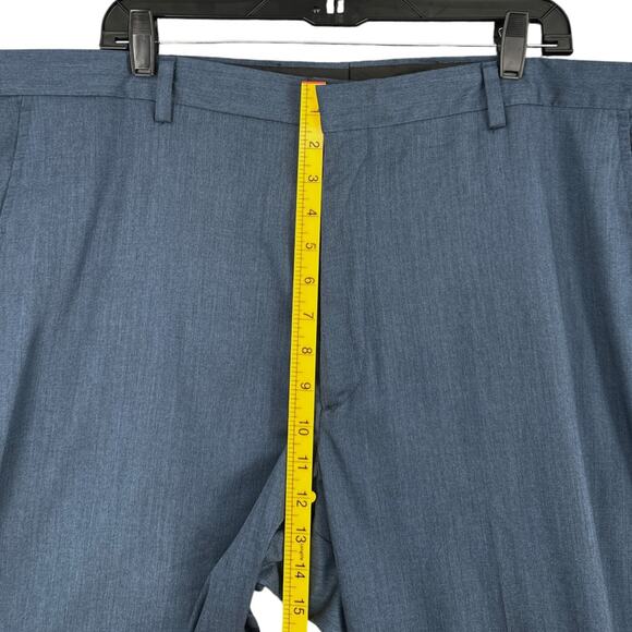 Berle Blue Straight Leg Flat Front Classic Formal Dress Pants Size 42 R - Picture 7 of 8